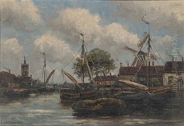 N1 Alkmaar, Holland Oil Painting by Hermanus Koekkoek the Younger