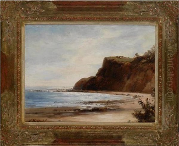 A View Of A Bay Oil Painting by Hermanus Koekkoek the Younger