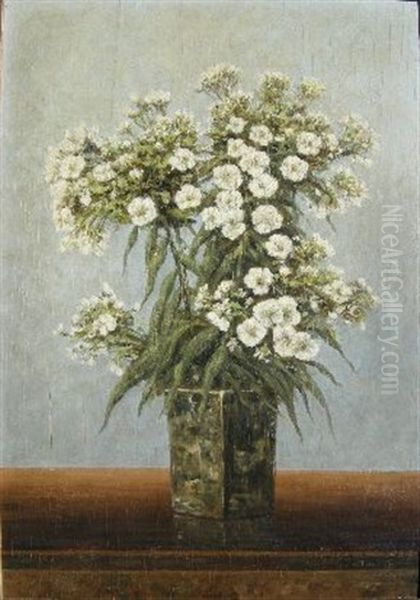 Still Life With Flowers In A Vase Oil Painting by Hermanus Koekkoek the Younger