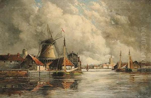 Haarlem Oil Painting by Hermanus Koekkoek the Younger