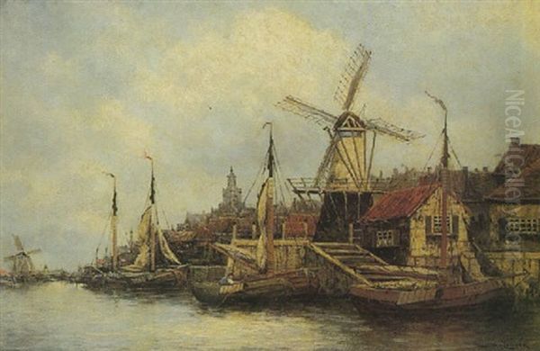 Ryswick, Holland Oil Painting by Hermanus Koekkoek the Younger