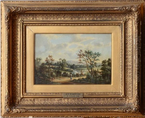 Landscape Oil Painting by Barend Cornelis Koekkoek