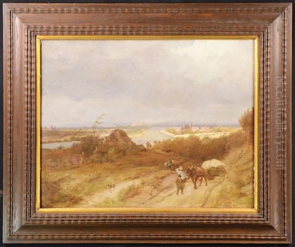 Landscape Near Kleve Oil Painting by Barend Cornelis Koekkoek