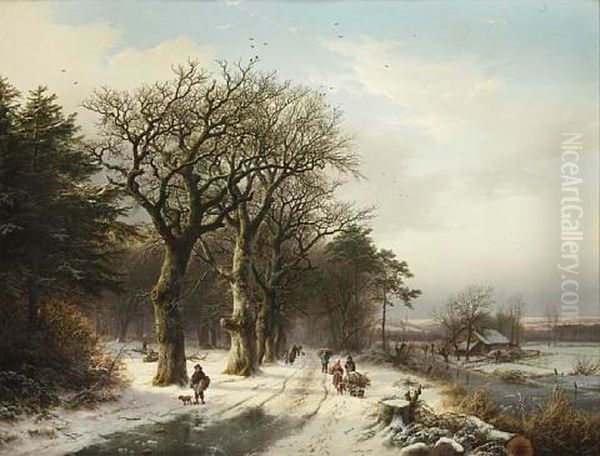 Winter by Barend Cornelis Koekkoek