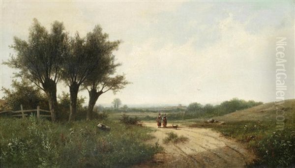 A View Near Windsor by Hendrik Pieter Koekkoek