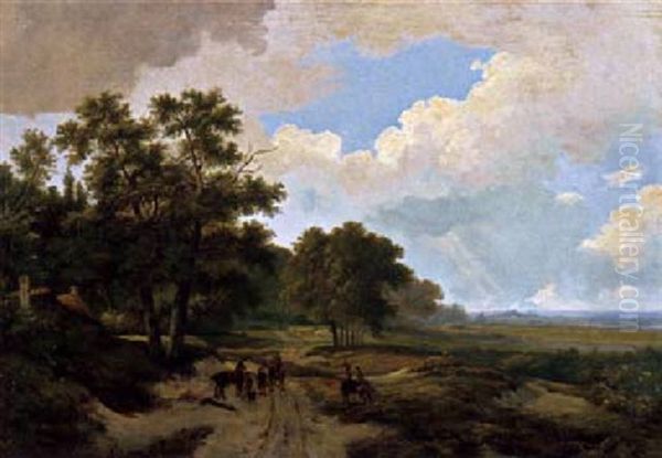 Waldlandschaft by Hendrik Pieter Koekkoek