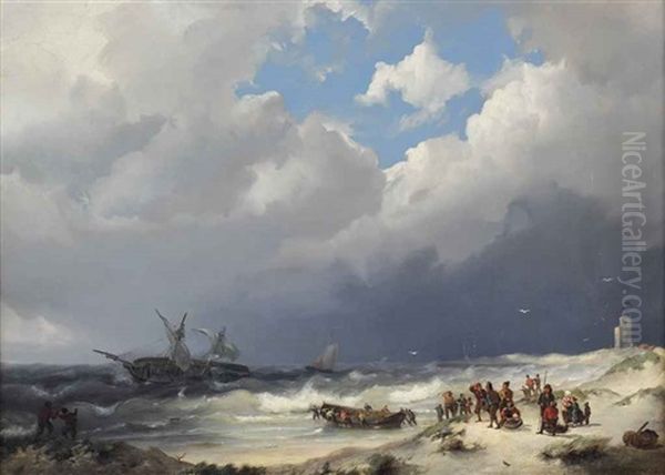 To The Rescue by Hermanus Willem Koekkoek