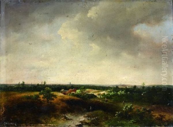 Paysage Oil Painting by Marinus Adrianus Koekkoek