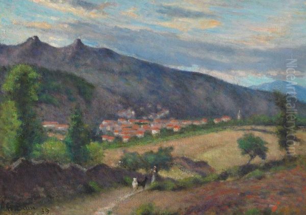 Paysage De Provence Oil Painting by Henri Beau