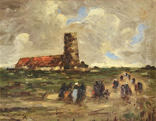 Church.....north Oil Painting by Stephen Robert Koekkoek