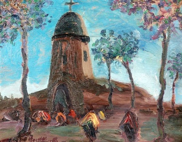 Capilla Oil Painting by Stephen Robert Koekkoek