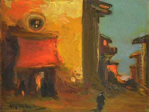 Calle De Pueblo Oil Painting by Stephen Robert Koekkoek