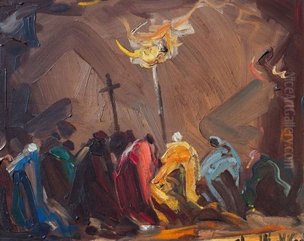 Procesion Con Cardenal Oil Painting by Stephen Robert Koekkoek