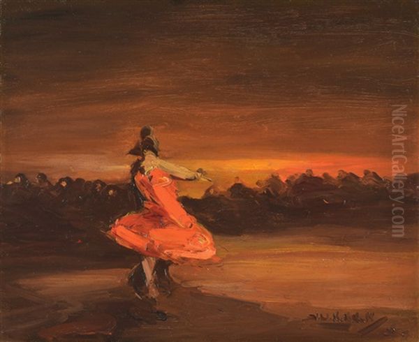 Baile Oil Painting by Stephen Robert Koekkoek