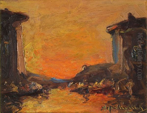 Ocaso Oil Painting by Stephen Robert Koekkoek