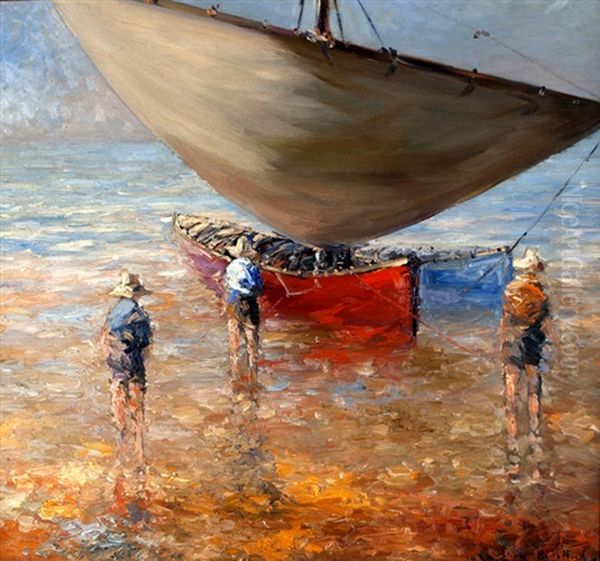 Pescadores Oil Painting by Stephen Robert Koekkoek