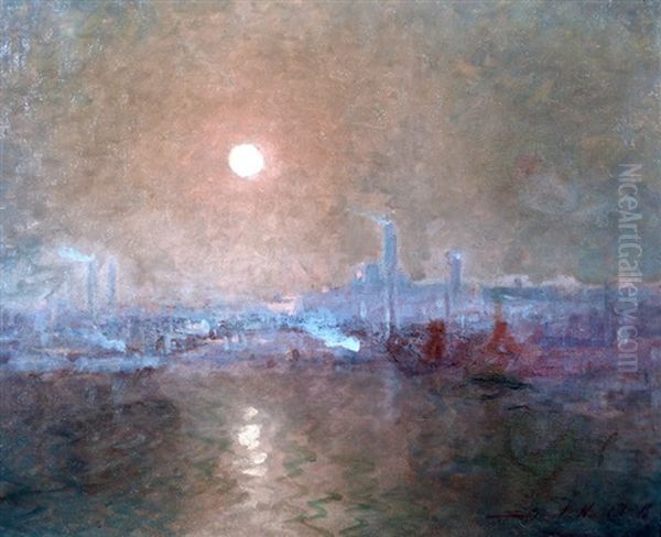 Atardecer En Londres Oil Painting by Stephen Robert Koekkoek