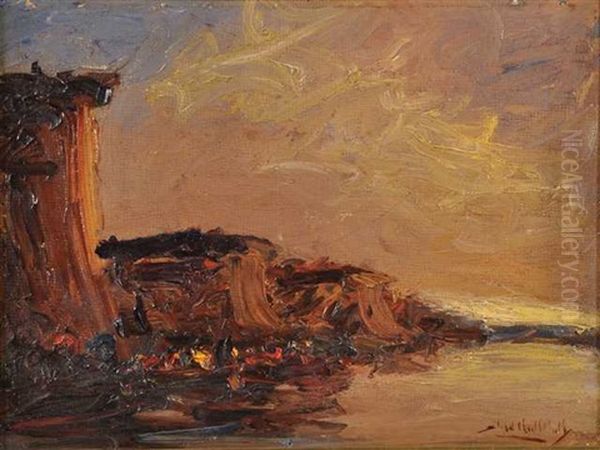 Amanecer En La Costa Oil Painting by Stephen Robert Koekkoek