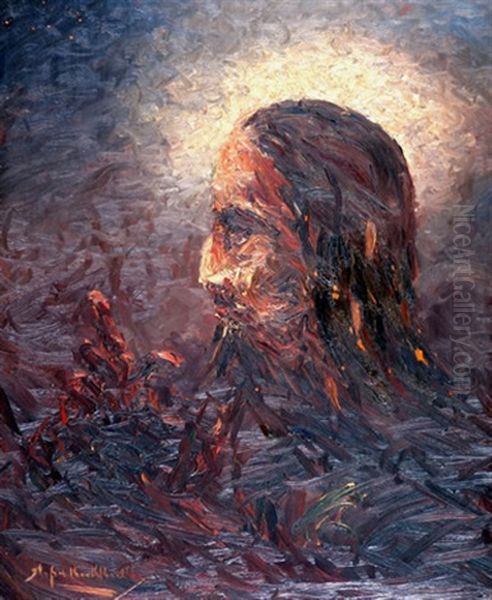 Rostro De Cristo Oil Painting by Stephen Robert Koekkoek