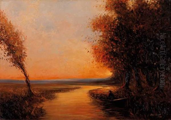 Crepusculo En La Orilla Oil Painting by Stephen Robert Koekkoek