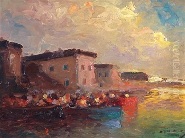 Desembarco Oil Painting by Stephen Robert Koekkoek