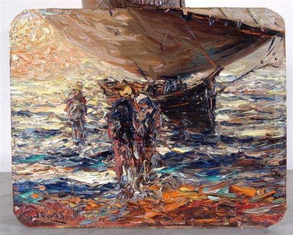 Pescadores Oil Painting by Stephen Robert Koekkoek