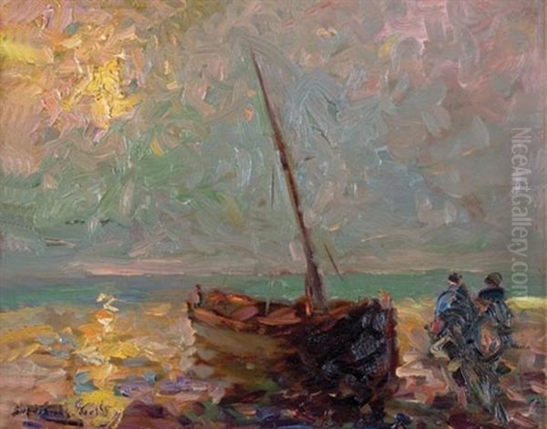 Amanecer En La Costa Oil Painting by Stephen Robert Koekkoek