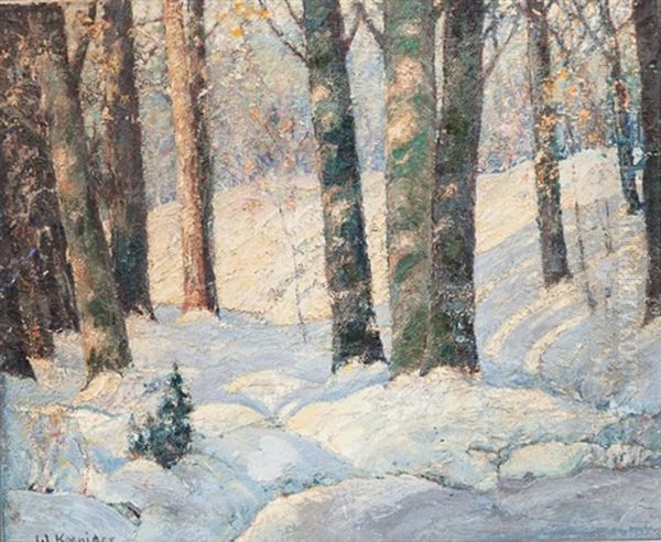 Snow Banks Oil Painting by Walter Koeniger