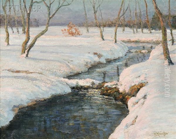 Winter Quietude Oil Painting by Walter Koeniger