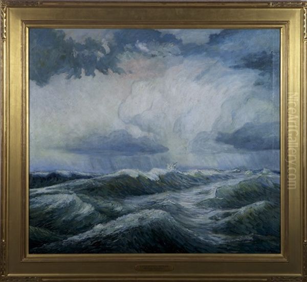 Coming Storm Off Monhegan Oil Painting by Walter Koeniger