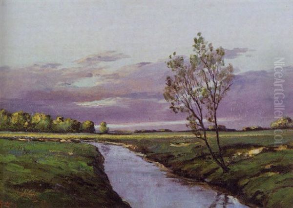 Spring Landscape Oil Painting by Walter Koeniger