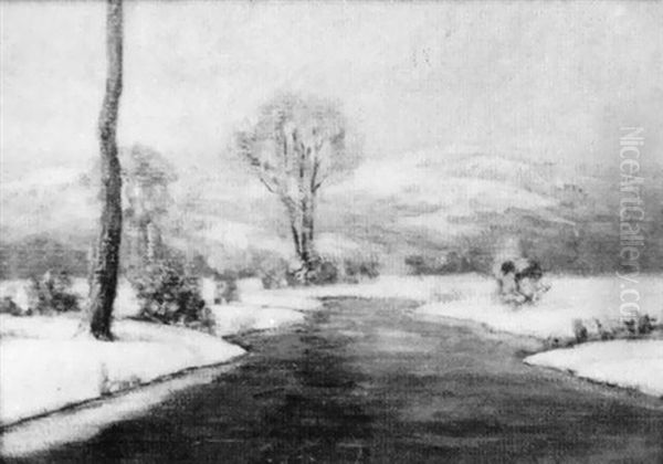 Snowy River Oil Painting by Walter Koeniger