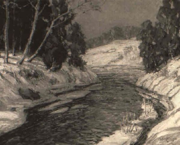 Winter Stream by Walter Koeniger