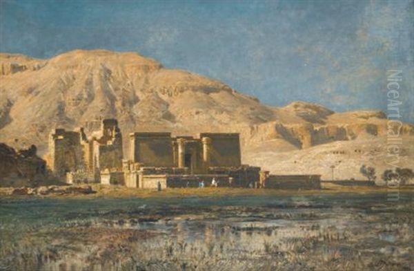 The Plain Of Thebes Oil Painting by Ernest Karl Eugen Koerner