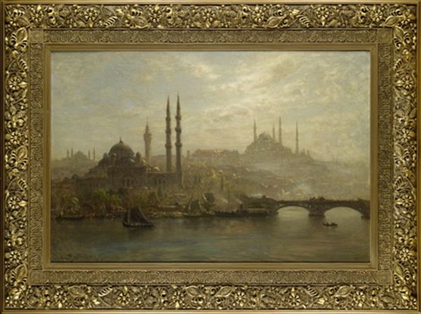 Stambul Am Goldenen Horn Oil Painting by Ernest Karl Eugen Koerner