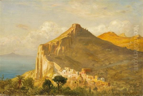 Auf Capri Oil Painting by Ernest Karl Eugen Koerner