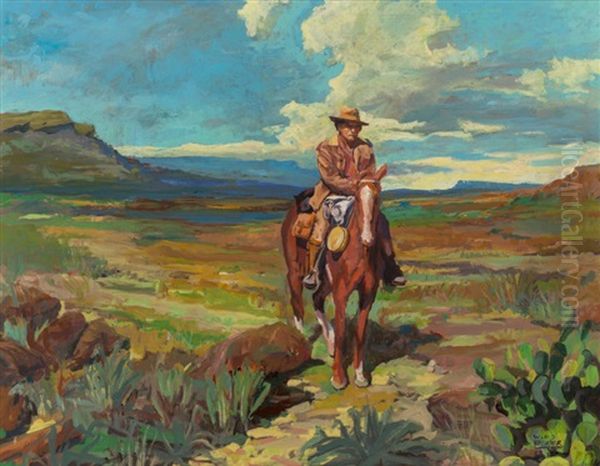 On The Open Range Oil Painting by William Henry Dethlef Koerner