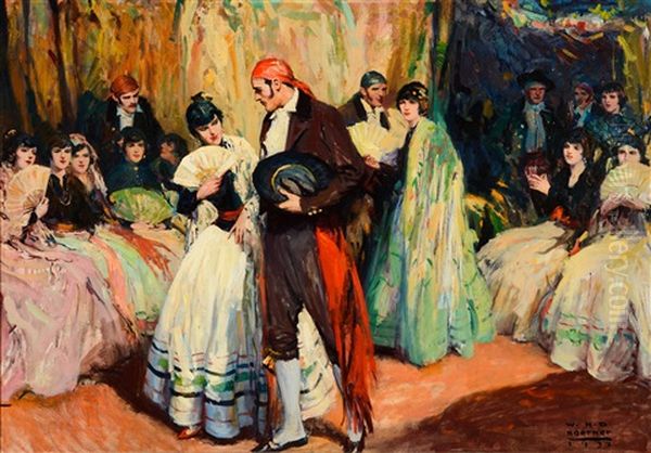 El Baile (the Ball) Oil Painting by William Henry Dethlef Koerner