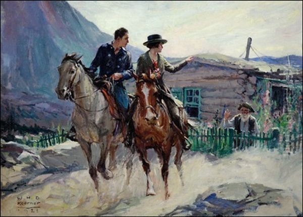 Leaving The Old Man Oil Painting by William Henry Dethlef Koerner