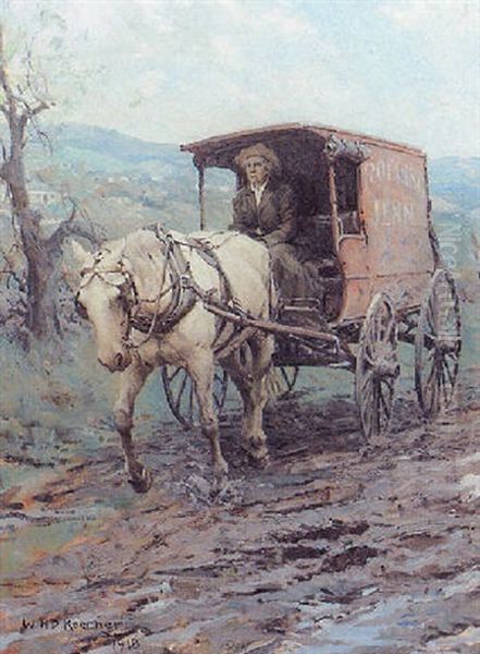 Rolling Jenny Oil Painting by William Henry Dethlef Koerner