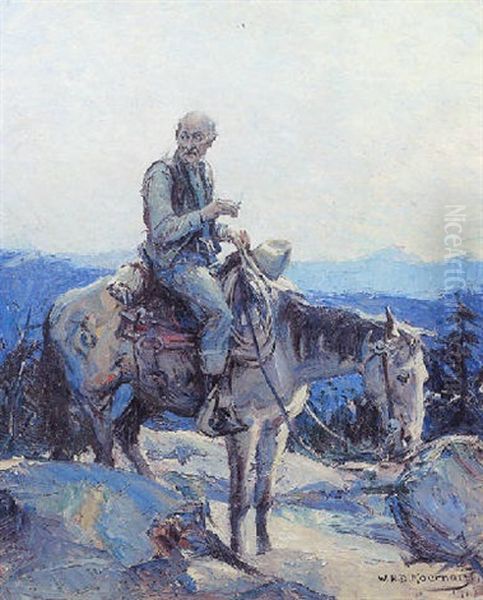 The Old Cowboy Oil Painting by William Henry Dethlef Koerner