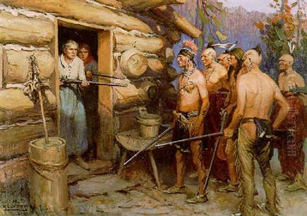 Sauk's Demand Oil Painting by William Henry Dethlef Koerner