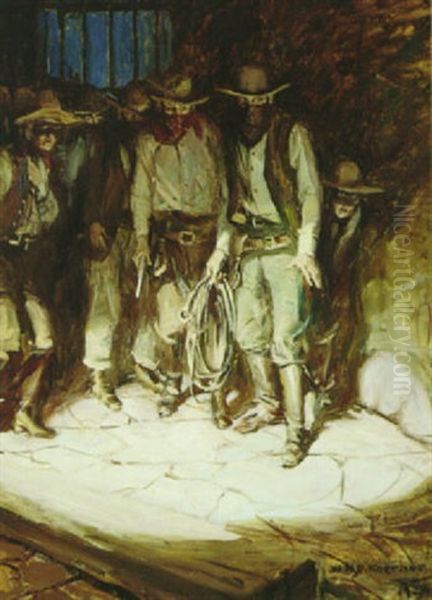 The Lynchers Oil Painting by William Henry Dethlef Koerner