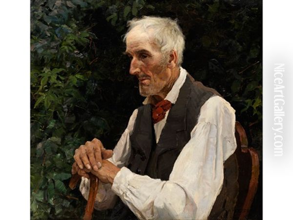 Portrait Eines Alteren Herren Oil Painting by Alexander Max Koester