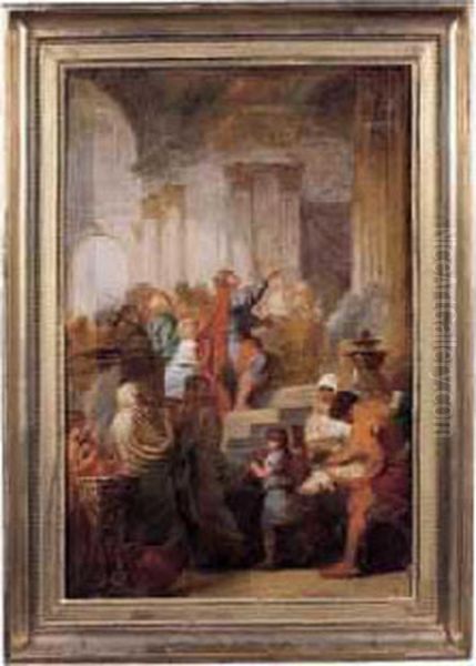 La Presentation Au Temple Oil Painting by Jacques-Antoine Beaufort