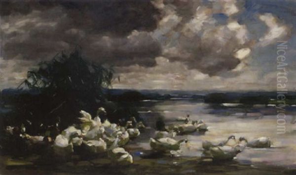 Schwuler Nachmittag Im Entenwinkel Oil Painting by Alexander Max Koester