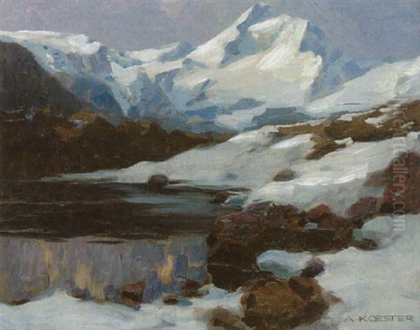 Kassiansee Oil Painting by Alexander Max Koester