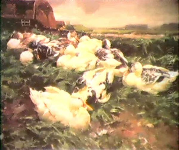 Enten Auf Einem Feld Oil Painting by Alexander Max Koester