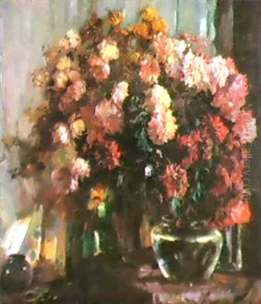 Blumenstilleben. Um 1925/26 Oil Painting by Alexander Max Koester