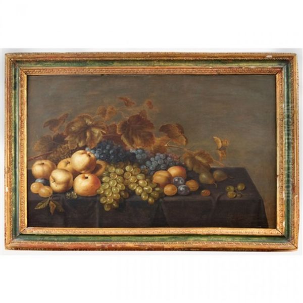 Grapes, Quinces, Plums And Pears On A Tabletop Oil Painting by Roelof Koets the Elder